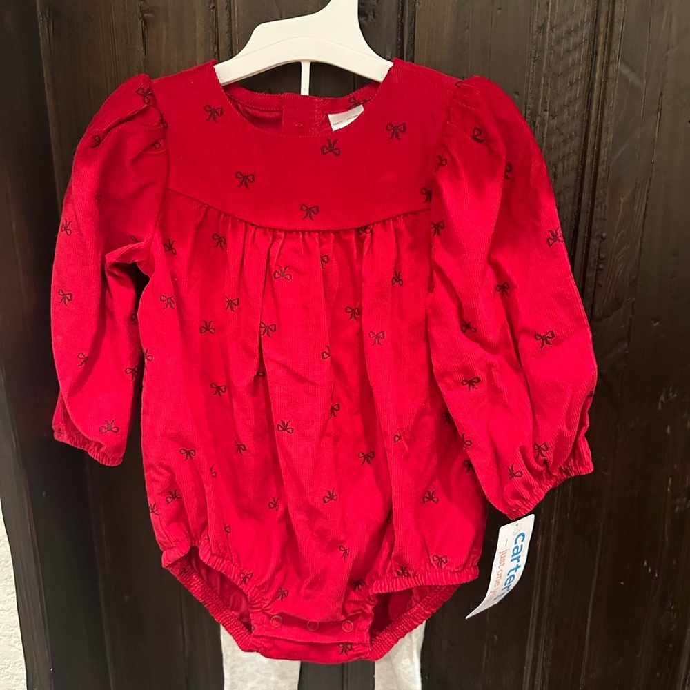 Carter's Red Baby Romper Set